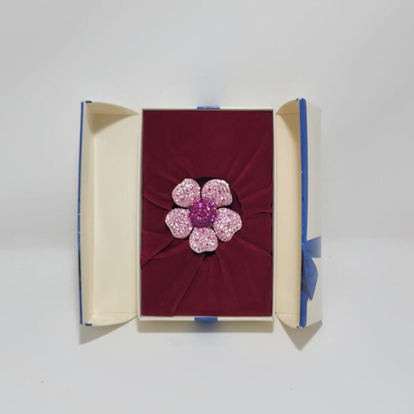 RARE Swarovski Fuchsia Pink Daisy - Picture 2 of 3